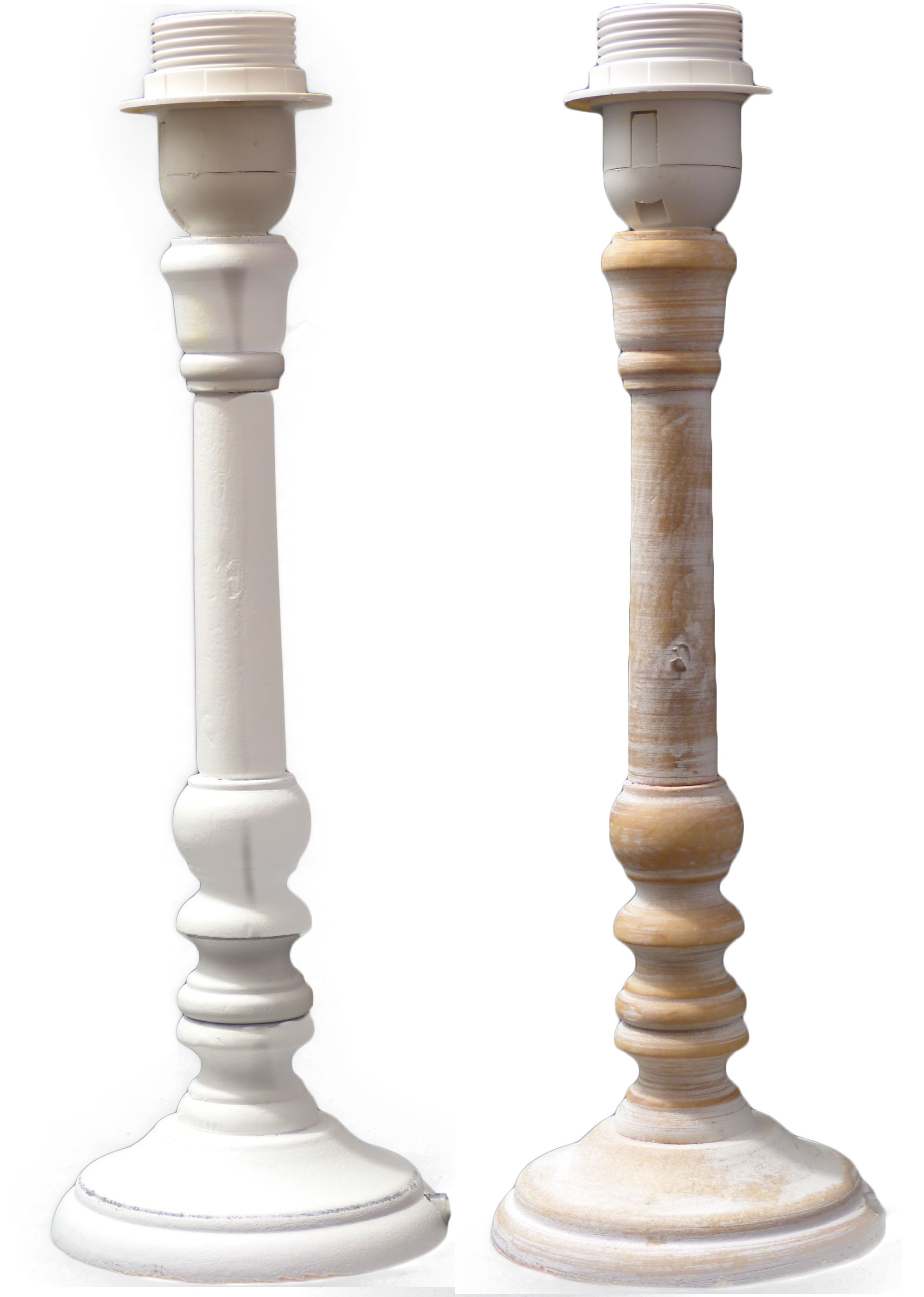 Lampenständer Lampenfuß Shabby Landhaus Holz Fuß Lampen Fuß Leuchte | eBay